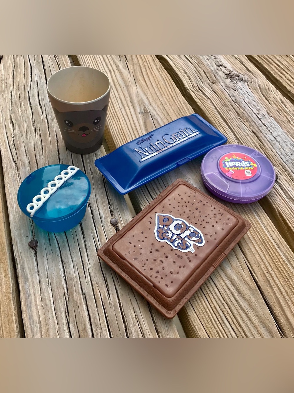 Lot Mixed Snack Container Hostess Cupcake Pop Tart Holder NutriGrain Bar Storage
